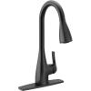imageMoen Kiran Chrome OneHandle High Arc Pulldown Kitchen Faucet with Power Clean 87599Matte Black