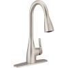 imageMoen Kiran Chrome OneHandle High Arc Pulldown Kitchen Faucet with Power Clean 87599Stainless Steel