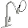 imageMoen Meena One Handle Kitchen Faucet with Pull Down Sprayer High Arc Kitchen Sink Faucet Featuring Reflex System and Duralock Quick Connect Spot Resist Stainless 87270SRSSpot Resist Stainless