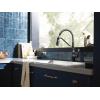 imageMoen Nolia Bronzed Gold OneHandle High Arc Kitchen Faucet with Pull Down Sprayer and Soap Dispenser Kitchen Sink Faucet Featuring Power Boost Technology 87071BZGMatte Black