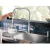 imageMoen Nolia Bronzed Gold OneHandle High Arc Kitchen Faucet with Pull Down Sprayer and Soap Dispenser Kitchen Sink Faucet Featuring Power Boost Technology 87071BZGChrome