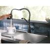 imageMoen Nolia Bronzed Gold OneHandle High Arc Kitchen Faucet with Pull Down Sprayer and Soap Dispenser Kitchen Sink Faucet Featuring Power Boost Technology 87071BZGMatte Black