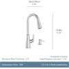 imageMoen Nolia Bronzed Gold OneHandle High Arc Kitchen Faucet with Pull Down Sprayer and Soap Dispenser Kitchen Sink Faucet Featuring Power Boost Technology 87071BZGMatte Black