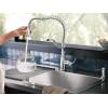imageMoen Nolia Bronzed Gold OneHandle High Arc Kitchen Faucet with Pull Down Sprayer and Soap Dispenser Kitchen Sink Faucet Featuring Power Boost Technology 87071BZGChrome