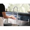 imageMoen Nolia Bronzed Gold OneHandle High Arc Kitchen Faucet with Pull Down Sprayer and Soap Dispenser Kitchen Sink Faucet Featuring Power Boost Technology 87071BZGChrome