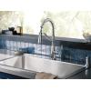 imageMoen Nolia Bronzed Gold OneHandle High Arc Kitchen Faucet with Pull Down Sprayer and Soap Dispenser Kitchen Sink Faucet Featuring Power Boost Technology 87071BZGChrome