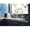 imageMoen Nolia Bronzed Gold OneHandle High Arc Kitchen Faucet with Pull Down Sprayer and Soap Dispenser Kitchen Sink Faucet Featuring Power Boost Technology 87071BZGBronzed Gold