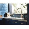 imageMoen Nolia Bronzed Gold OneHandle High Arc Kitchen Faucet with Pull Down Sprayer and Soap Dispenser Kitchen Sink Faucet Featuring Power Boost Technology 87071BZGBronzed Gold