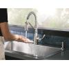 imageMoen Nolia Bronzed Gold OneHandle High Arc Kitchen Faucet with Pull Down Sprayer and Soap Dispenser Kitchen Sink Faucet Featuring Power Boost Technology 87071BZGSpot Resist Stainless