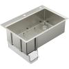 imageMoen GS161202R Luxe Chef Workstation System 33Inch Dual Mount Single Bowl Kitchen Sink Stainless SteelSingle Bowl