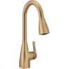 imageMoen Kiran Chrome OneHandle High Arc Pulldown Kitchen Faucet with Power Clean 87599Bronzed Gold