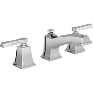 imageMoen Boardwalk TwoHandle High Arc Widespread Bathroom Sink Faucet for 3Hole Setups with Valve Included Mediterranean Bronze TV6220BRBChrome