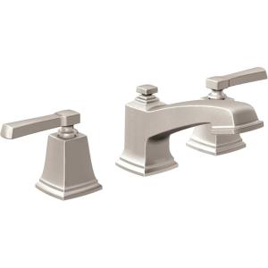 imageMoen Boardwalk TwoHandle High Arc Widespread Bathroom Sink Faucet for 3Hole Setups with Valve Included Mediterranean Bronze TV6220BRBSpot Resist Brushed Nickel