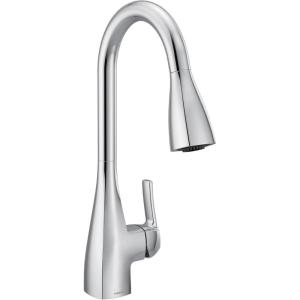 imageMoen Kiran Chrome OneHandle High Arc Pulldown Kitchen Faucet with Power Clean 87599Chrome