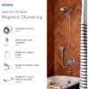 imageMoen 26009SRN Engage Magnetix 2in1 Combo Rain Showerhead with Detachable Handheld Shower Spray Featuring Magnetic Docking System Spot Resist Brushed NickelChrome