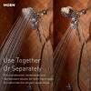 imageMoen 26009SRN Engage Magnetix 2in1 Combo Rain Showerhead with Detachable Handheld Shower Spray Featuring Magnetic Docking System Spot Resist Brushed NickelChrome