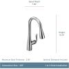 imageMoen 7594EWSRS Arbor Motionsense Wave Sensor Touchless OneHandle KitchenSinkfaucets Pack of 1 StainlessChrome