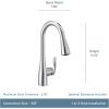 imageMoen 7594EWSRS Arbor Motionsense Wave Sensor Touchless OneHandle KitchenSinkfaucets Pack of 1 StainlessChrome