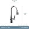 imageMoen 7594EWSRS Arbor Motionsense Wave Sensor Touchless OneHandle KitchenSinkfaucets Pack of 1 StainlessChrome
