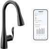 imageMoen 7594EWSRS Arbor Motionsense Wave Sensor Touchless OneHandle KitchenSinkfaucets Pack of 1 StainlessMatte Black