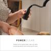 imageMoen Adler Matte Black OneHandle High Arc Kitchen Sink Faucet with Power Clean Modern Kitchen Faucet with Pull Down Sprayer 87233BLSpot Resist Stainless