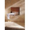 imageMoen Bath Safety Furniture Wood Home Care Teak Wood Aluminum Folding Shower Seat Wall Mounted Shower Bench DN7110Old World Bronze