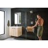 imageMoen Bath Safety Furniture Wood Home Care Teak Wood Aluminum Folding Shower Seat Wall Mounted Shower Bench DN7110Teak Wood