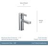imageMoen Beric Matte Black Modern OneHandle Single Hole Bathroom Faucet with Drain Assembly and Optional Deckplate for Your Bath Sink 84774BLBronzed Gold