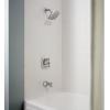 imageMoen Conway Spot Resist Brushed Nickel Bathroom Shower Trim Kit with Square Showerhead Handle Tub Spout and PosiTemp Valve Included 82922SRNSpot Resist Brushed Nickel