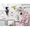 imageMoen Halle Spot Resist Brushed Nickel Shower Faucet Trim Set featuring Wide Showerhead and Lever Handle with PosiTemp Valve Included 82971SRNShower and Handle