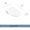 imageMoen Moen White 2Series Standard NonElectronic Bidet Seat for Elongated Seats EB500EWhite