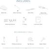 imageMoen Moen White 2Series Standard NonElectronic Bidet Seat for Elongated Seats EB500EWhite