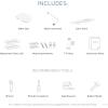 imageMoen Moen White 2Series Standard NonElectronic Bidet Seat for Elongated Seats EB500EWhite