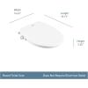 imageMoen Moen White 2Series Standard NonElectronic Bidet Seat for Elongated Seats EB500EWhite