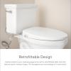 imageMoen Moen White 2Series Standard NonElectronic Bidet Seat for Elongated Seats EB500EWhite