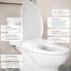 imageMoen Moen White 2Series Standard NonElectronic Bidet Seat for Elongated Seats EB500EWhite