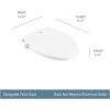 imageMoen Moen White 2Series Standard NonElectronic Bidet Seat for Elongated Seats EB500EWhite