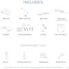 imageMoen Moen White 2Series Standard NonElectronic Bidet Seat for Elongated Seats EB500EWhite