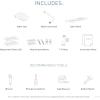 imageMoen Moen White 2Series Standard NonElectronic Bidet Seat for Elongated Seats EB500EWhite