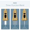 imageMoen Weymouth Brushed Gold Traditional Shepherds Hook Pulldown Kitchen Faucet Featuring Pull Down Spray Head with Power Boost S73004BGBrushed Gold