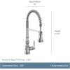 imageMoen Weymouth Brushed Gold Traditional Shepherds Hook Pulldown Kitchen Faucet Featuring Pull Down Spray Head with Power Boost S73004BGMatte Black