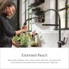 imageMoen Weymouth Brushed Gold Traditional Shepherds Hook Pulldown Kitchen Faucet Featuring Pull Down Spray Head with Power Boost S73004BGMatte Black