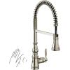 imageMoen Weymouth Brushed Gold Traditional Shepherds Hook Pulldown Kitchen Faucet Featuring Pull Down Spray Head with Power Boost S73004BGPolished Nickel