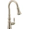 imageMoen Weymouth Brushed Gold Traditional Shepherds Hook Pulldown Kitchen Faucet Featuring Pull Down Spray Head with Power Boost S73004BGPolished Nickel