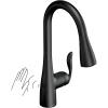 imageMoen 7594EWSRS Arbor Motionsense Wave Sensor Touchless OneHandle KitchenSinkfaucets Pack of 1 StainlessMatte Black