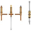 imageMoen 9792 TwoHandle Roman Tub Adjustable Valve with Shower Diverter 12Inch CC Connection