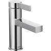 imageMoen Beric Matte Black Modern OneHandle Single Hole Bathroom Faucet with Drain Assembly and Optional Deckplate for Your Bath Sink 84774BLChrome