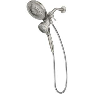 imageMoen 26009SRN Engage Magnetix 2in1 Combo Rain Showerhead with Detachable Handheld Shower Spray Featuring Magnetic Docking System Spot Resist Brushed NickelSpot Resist Brushed Nickel