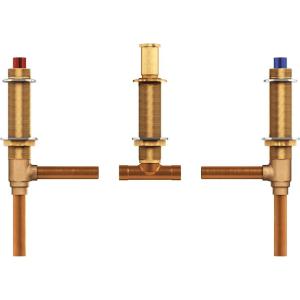 imageMoen Brass Two Handle 3Hole Roman Tub Valve Adjustable 12Inch CC Connection 479205