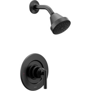 imageMoen T2902EPBL Gibson PosiTemp Pressure Balancing EcoPerformance Modern Shower Only Trim Valve Required Matte Black